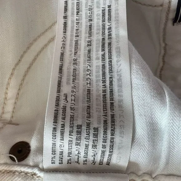 Abercrombie & Fitch Simone high rise slim white jeans 4 - Picture 7 of 7